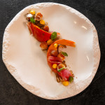 Салата с печена тиква хокайдо