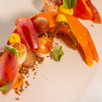 Салата с печена тиква хокайдо